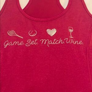 Fusia tank top tennis large  Fun Graphic